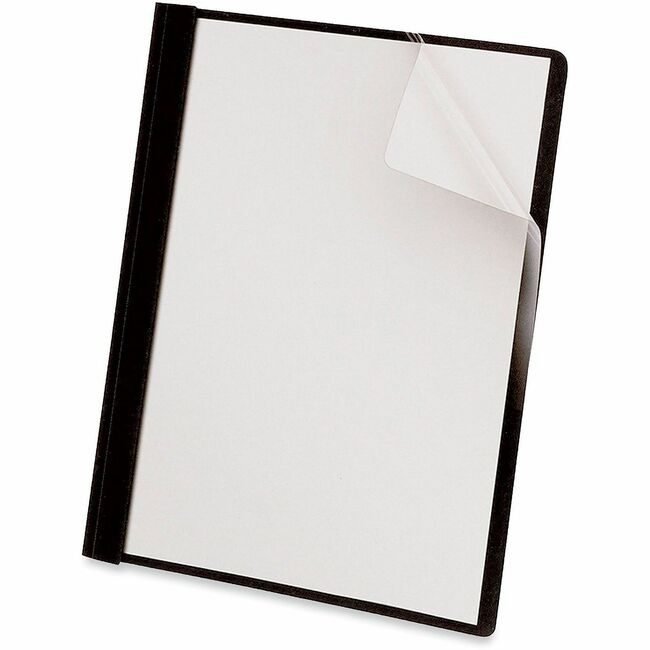 Universal Office Products Cover Rpt Clear Front Black UNV57120