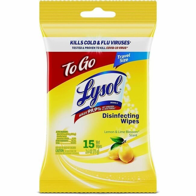 Reckitt Lysol / Resolve / Air Wick / Easy-Off / product-specific Wipe Disinf White Lemon 15 Count RAC99799