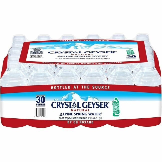 Crystal Geyser Water Company Spring 8OZ 30 CGW301218