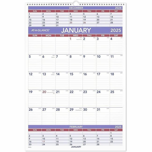 ACCO Brands AT-A-GLANCE Calendar Wall 3-MNTH 16X23 AAGPM6-28