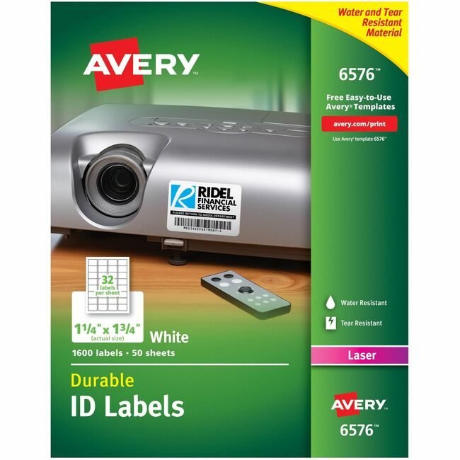 Avery Products Corporation Label Perm Laser 1.25X1.75 AVE6576