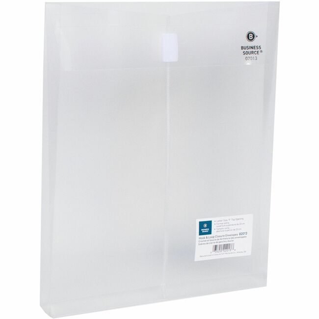 Business Source Envelope Poly Top Letter Clear BSN02013