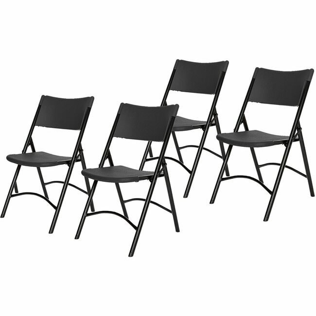 National Public Seating Chair Fold Plast Black 600SER NPS610