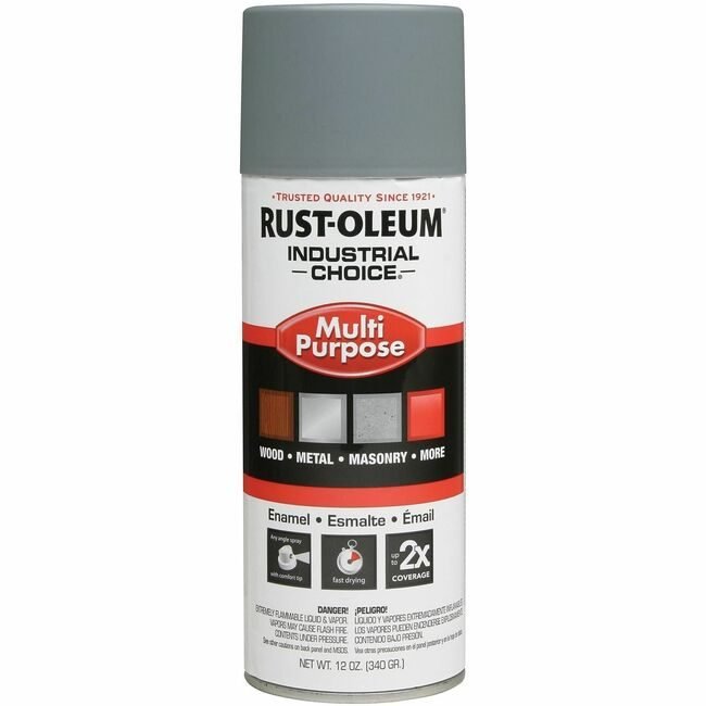 Rust-Oleum Paint Spray Flt Gy Prm 12OZ RST1680830V