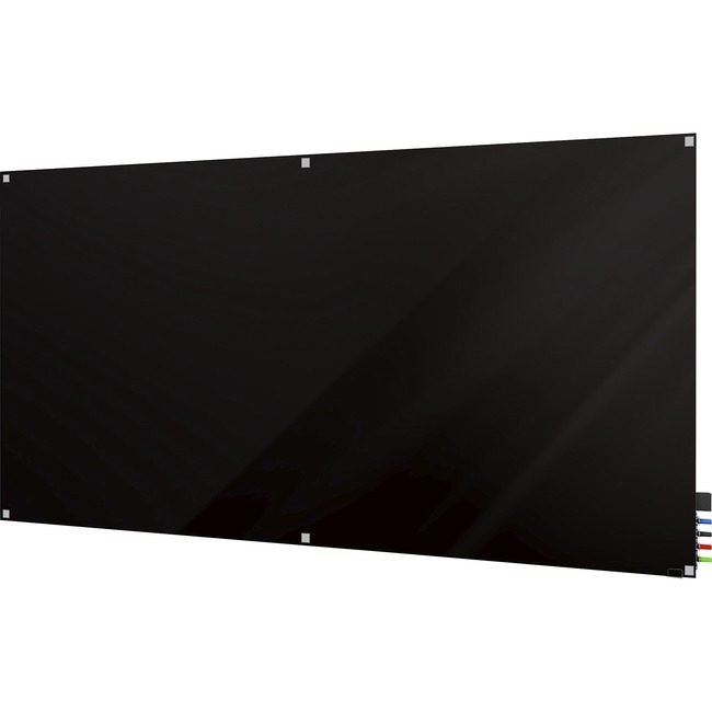 Ghent Manufacturing Board Mag Sq Gl 4X8 Black GHEHMYSM48BK