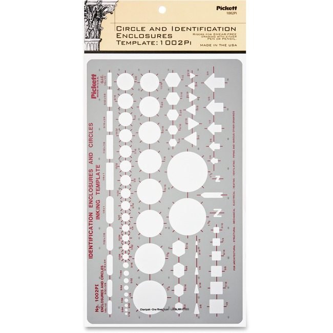 Chartpak Template Circle&Id Clear CHA1002PI