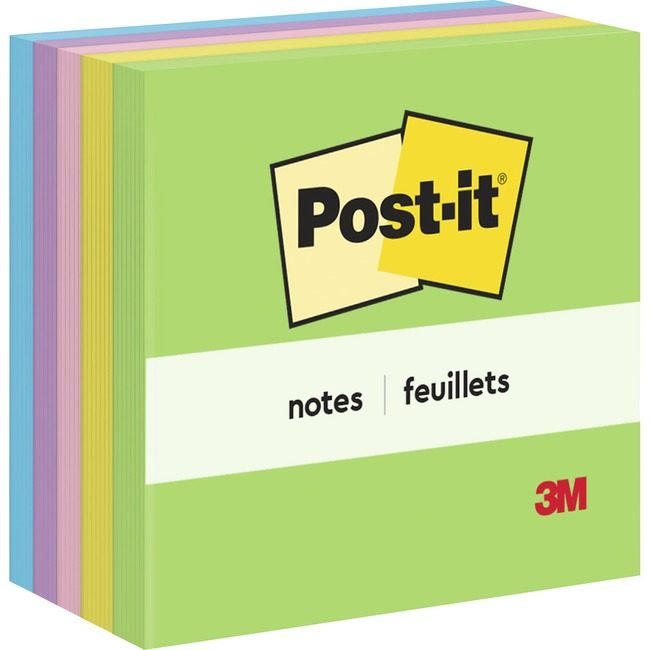 3M Company Notes Post-It 3X3 5 Pack Assorted MMM654-5UC