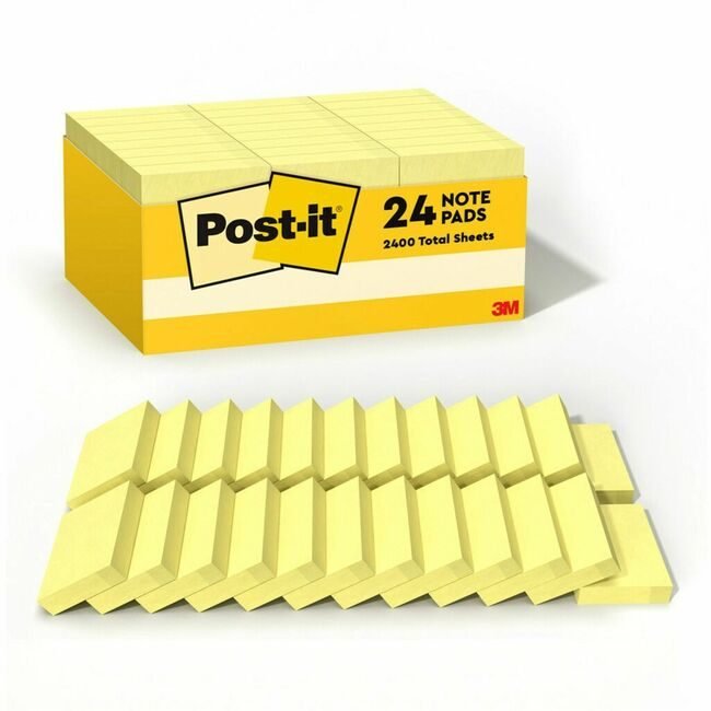 3M Company Notes Post-It 1.5X2 24 Pack Ca MMM653-24VAD-B
