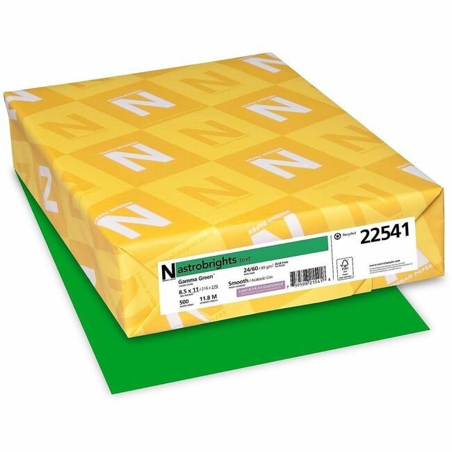 Neenah Paper, Inc. Astrobrights Astrobrt 24# Gamma Gn WAU22541