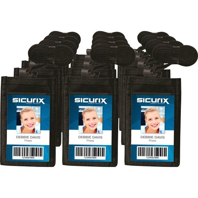 Baumgartens Pouch Neck Id Card Vert Black BAU55120BX
