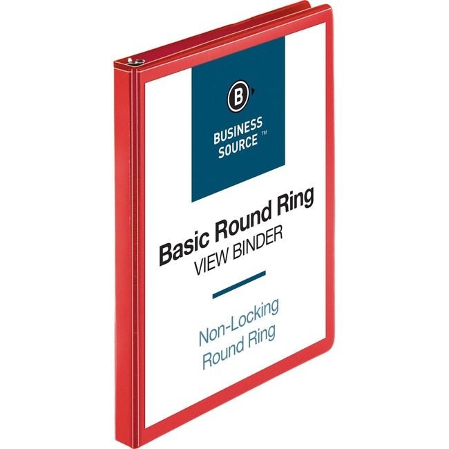 Business Source Binder View 0.5" Red BSN09965