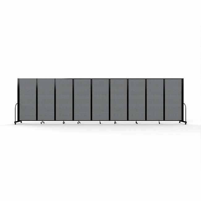 Screenflex Divider 610"HX251"W Gray Black SCXFSH6109BDG