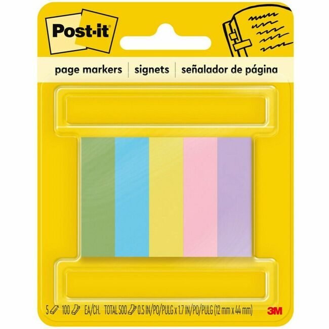 3M Company Flags Pgmrk 1/2" 500 Ultra MMM670-5AU