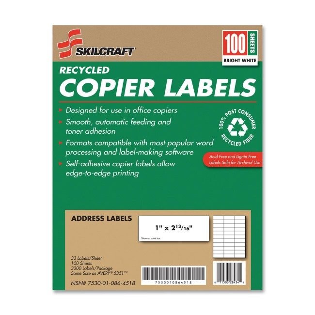 Varies / verify SKU SKU-LEVEL VERIFICATION REQUIRED Label Copier Pressure Sensi NSN0864518