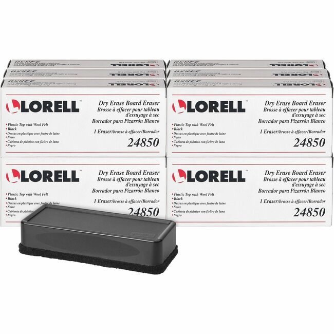 Lorell Eraser Bd Dryerase Black LLR24850BX