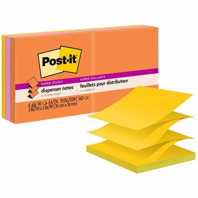 3M Company Note Popup 3X3 6 Pack Assrtd MMMR330-6SSUC