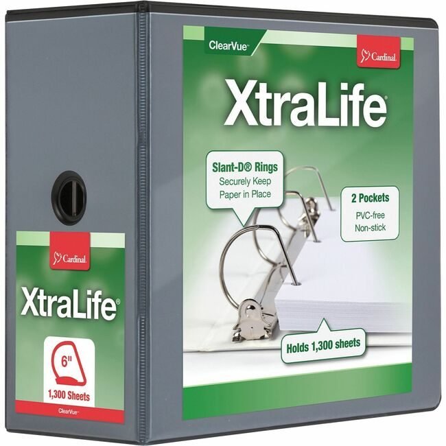 TOPS Products / Cardinal Brands Binder X-Life Dring 6" Black CRD26361