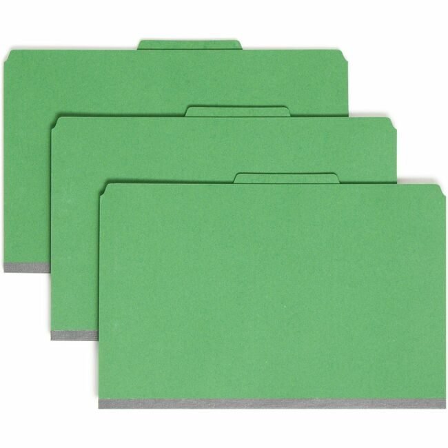 Smead Manufacturing Co. Folder Classf 1DIV 2"EX Green SMD18733