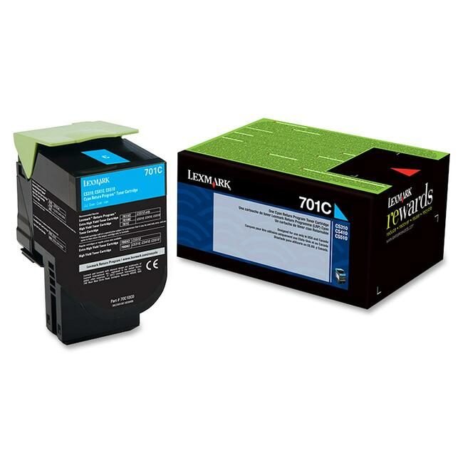 Lexmark International Crtdg Tnr Rtn P Cyan 701C LEX70C10C0