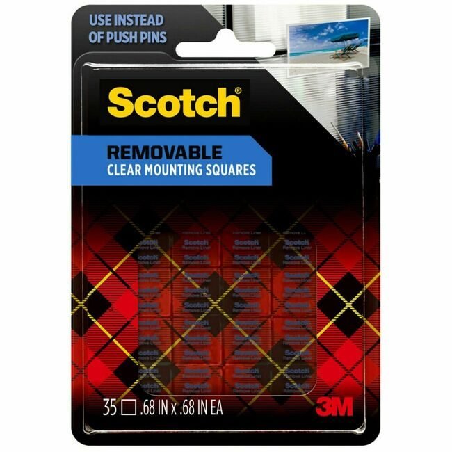 3M Company Tape Square .68"X.68" Clear MMM859