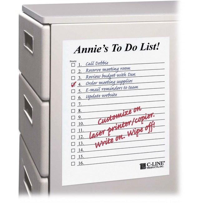 C-Line Products Sheets Dryerase 11X8.5 CLI57911