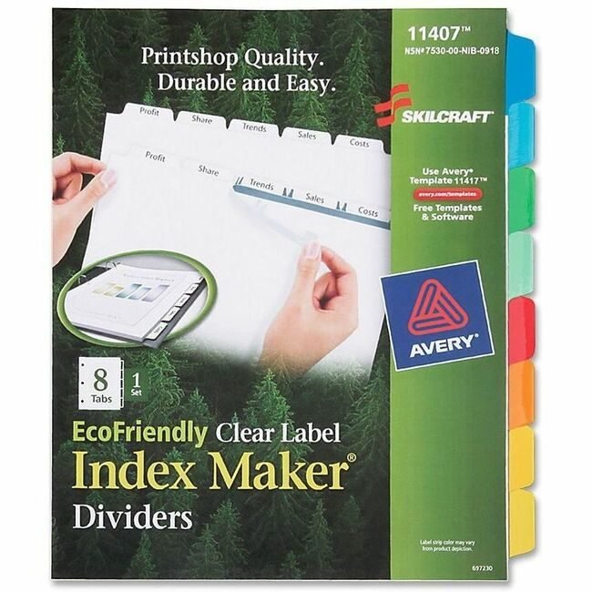 Varies / verify SKU SKU-LEVEL VERIFICATION REQUIRED Dividers Indx Makr 8 TAB We NSN6006978