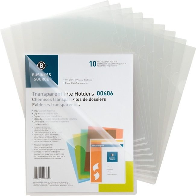 Business Source Folder File Letter Trnsprnt Clear BSN00606
