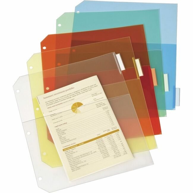 TOPS Products / Cardinal Brands Divider Pkt Poly Assorted 5 Pack CRD84009