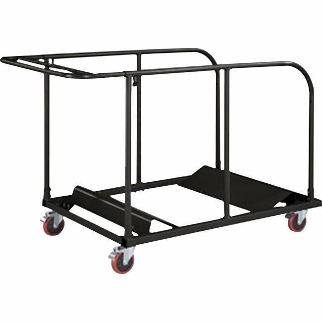 Lorell Cart Table Round Charcoal LLR65955