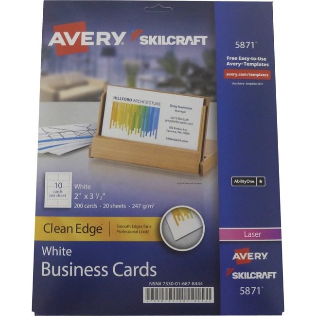 Varies / verify SKU SKU-LEVEL VERIFICATION REQUIRED Cards Business 2"X3.5" 200 NSN6878444