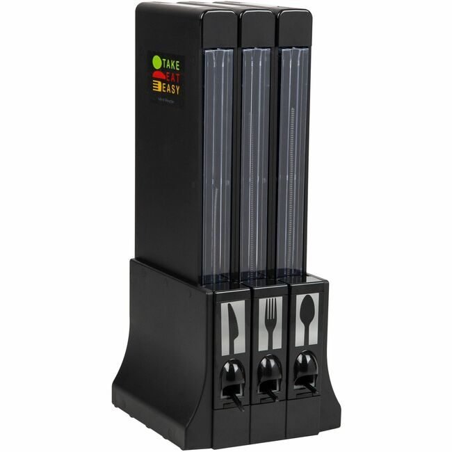 Mind Reader Products Dispenser Utensil Black EMSCUTDISPBK
