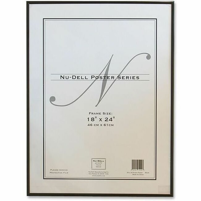 Nu-Dell Manufacturing Frame 18X24 Mtlposter Black NUD31222