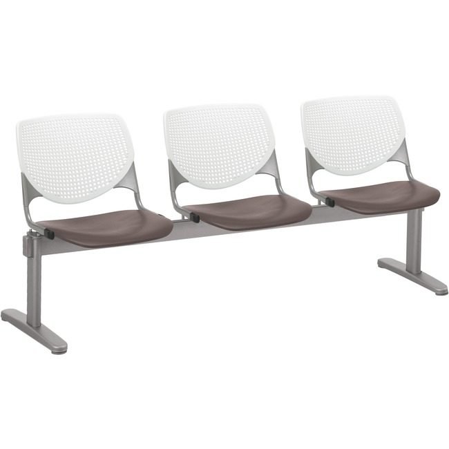 KFI Seating Beamseat 3SEAT White/Brown KFI2300BEAM3818