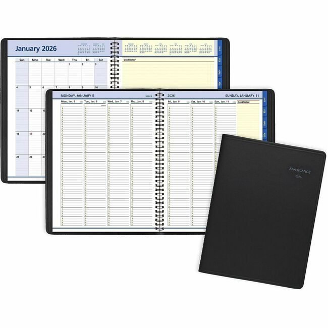 ACCO Brands AT-A-GLANCE Book Appt Wk/Mnth Qcknts Black AAG76-950-05