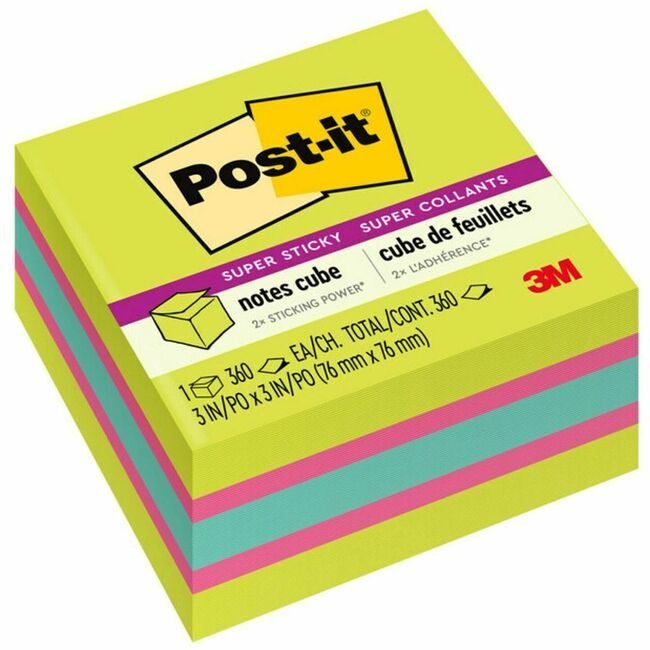 3M Company Note Cube Sprstky Green 3X3 MMM2027SSGFA