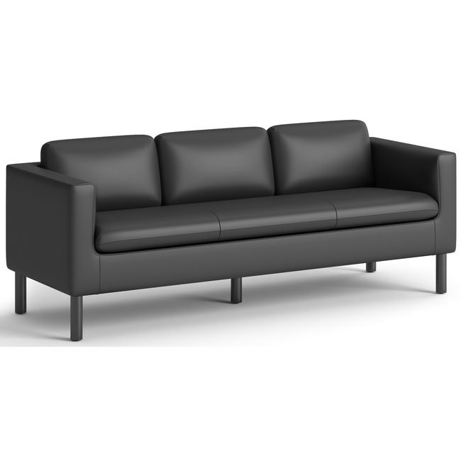 The HON Company Sofa Lounge Fabric Black HONVP3LSOFABLK