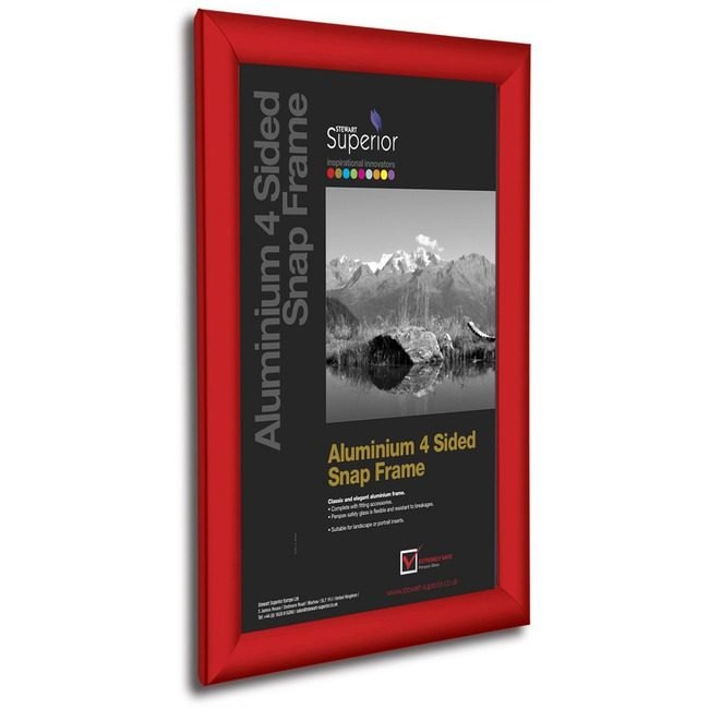 Stewart Superior Seco Snapframe Almnm 11X17 Red SSCSN1117RED