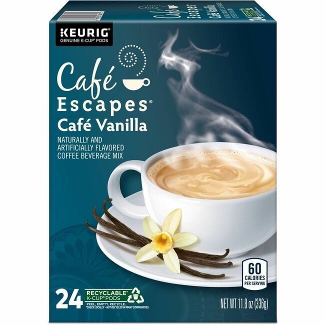 Keurig Dr Pepper / Green Mountain Coffee Roasters Kcup Cafescp Vanilla 24BX GMT6812