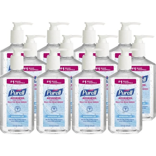 GOJO Industries Sanitizer Btl Pump 12OZ GOJ365912CT