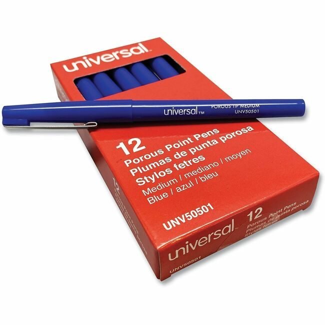 Universal Office Products Pen Porous Liqd.Rball Be UNV50501