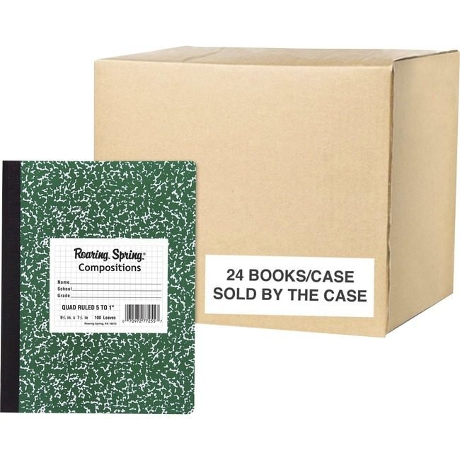 Roaring Spring Paper Products Marble Comp Green Graph 100 ROA77255CS
