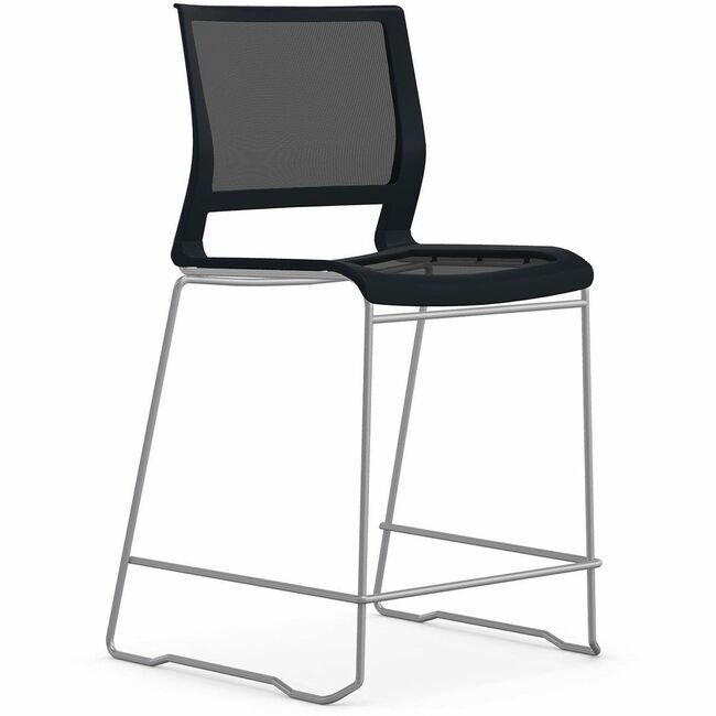 9to5 Seating Stool Cntr Ht Armless Blk Mesh NTF1080S24CFP01