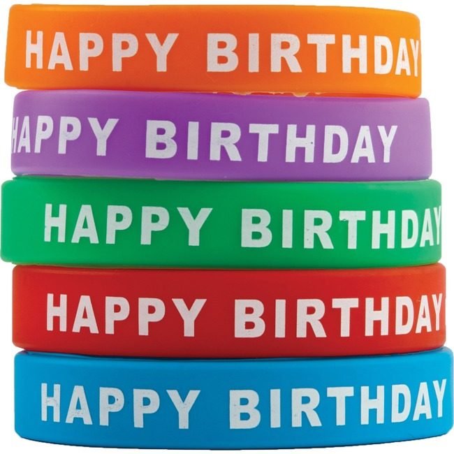 Teacher Created Resources Set Wristbands Happy Birthday TCR6559