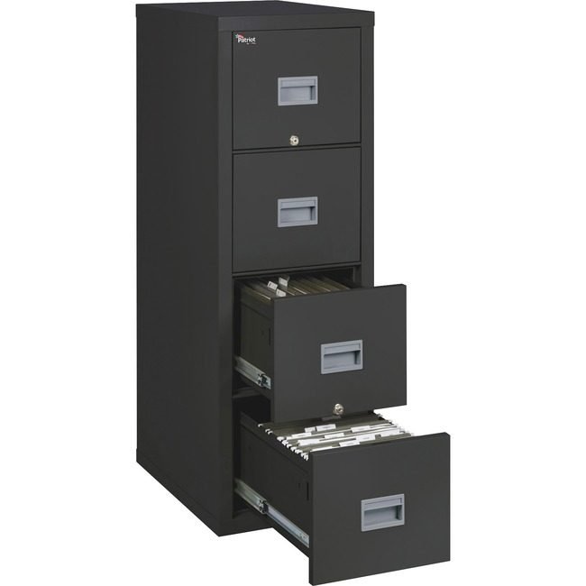 FireKing International File Fire 4DR Black 25" Lt/Lg FIR4P1825CBL