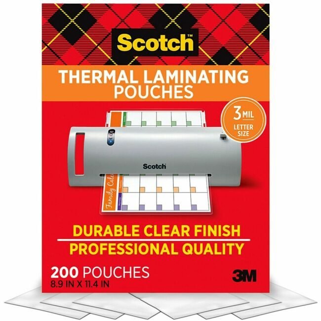 3M Company Pouch Therml 3MIL 200 Clear MMMTP3854200