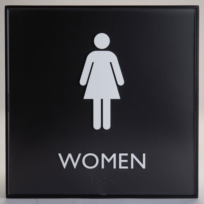 Lorell Sign 8"X8" Ada Womens Rr LLR02656