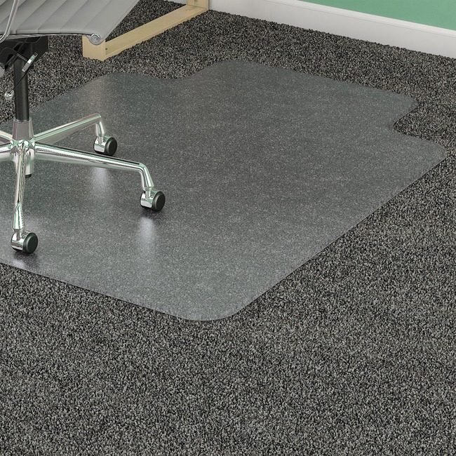 Lorell Chair Mat 45X53 Wide Lip LLR25756
