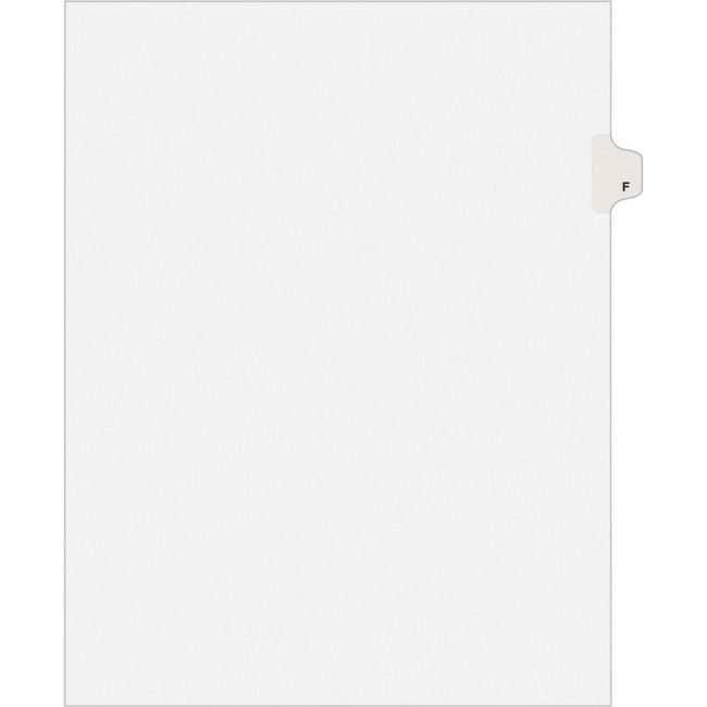 Avery Products Corporation Dividers Index Sidetab F AVE01406