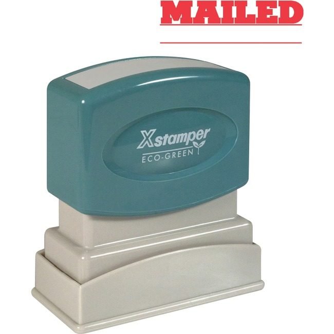 Shachihata / Xstamper Stamp Pre-Inked Mailed Red XST1218