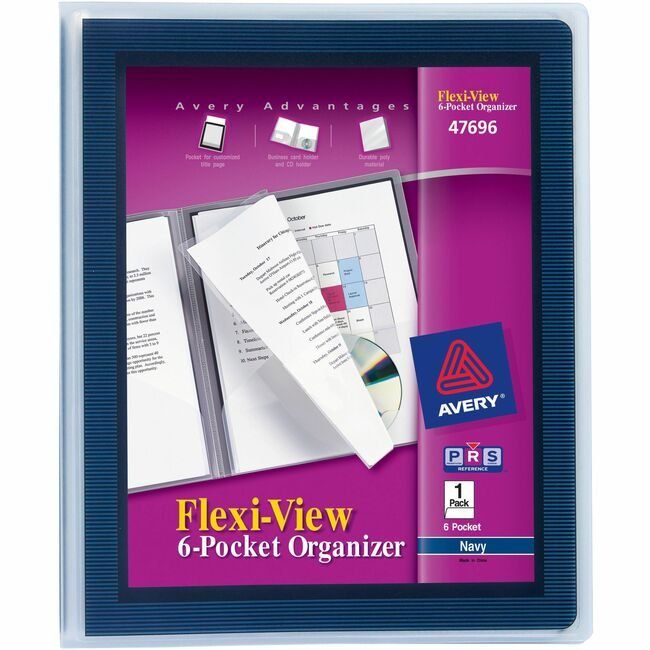 Avery Products Corporation Organizer Flexview 6PCKT Ny AVE47696